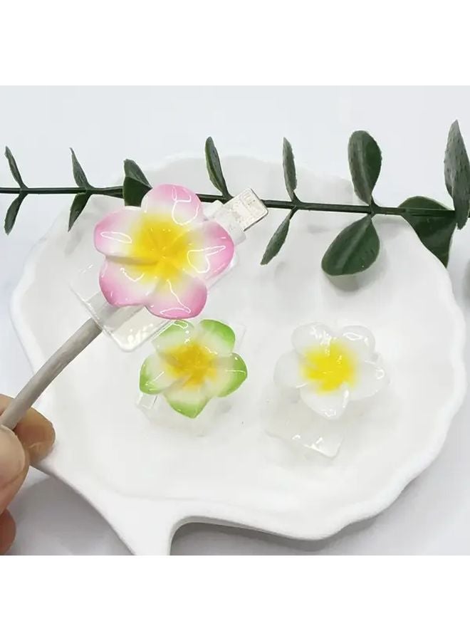 Green Resin Cable Protector For Type C Interface Anti Breakage Cord Bite Clip - Image 2